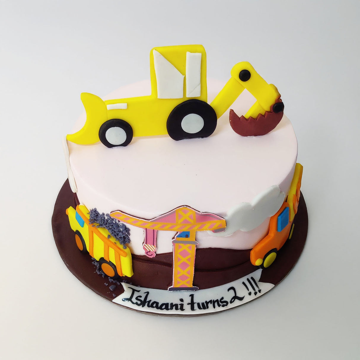 Fun 2D Construction Theme Cake - Crave by Leena