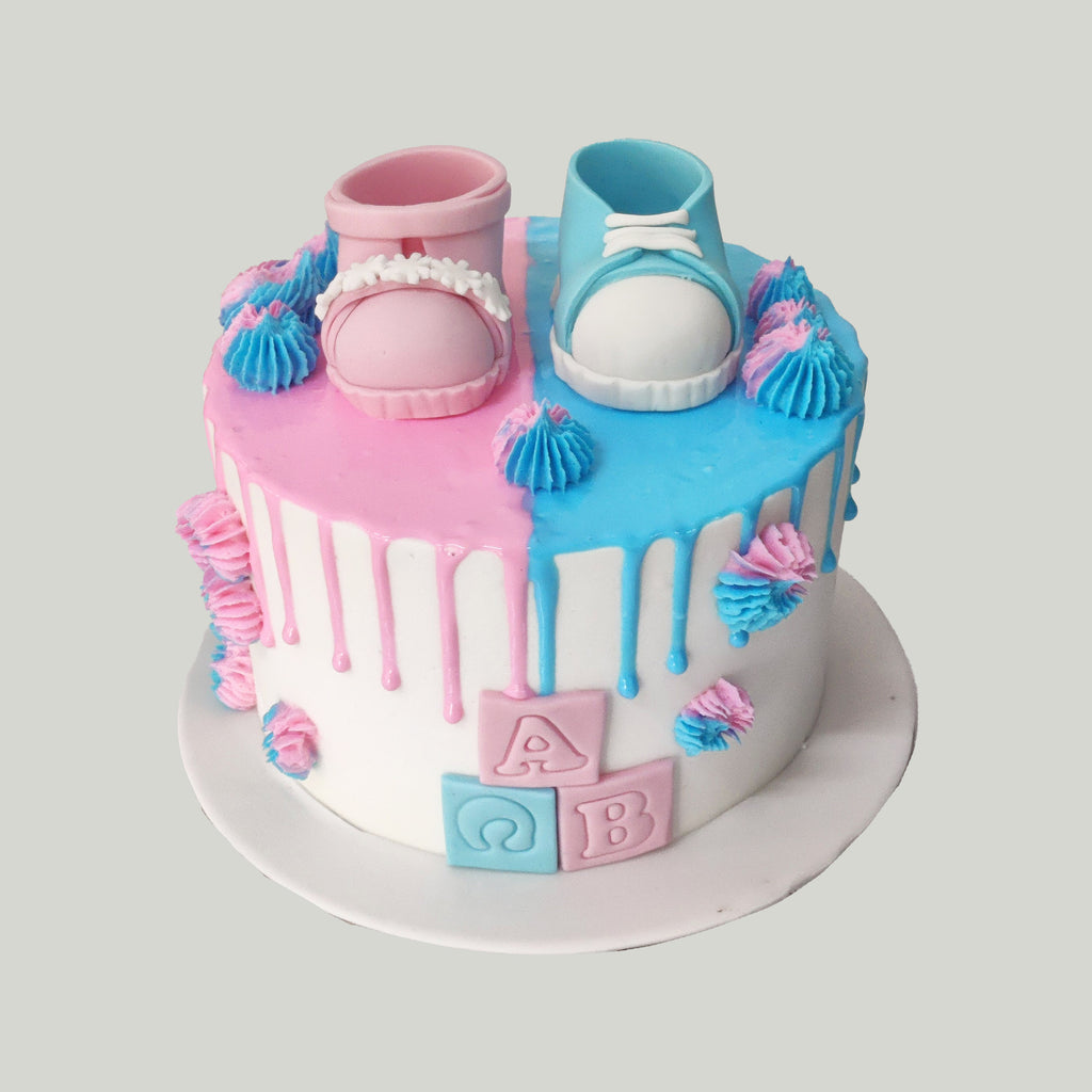 Baby Shower Drip Cake - Crave by Leena