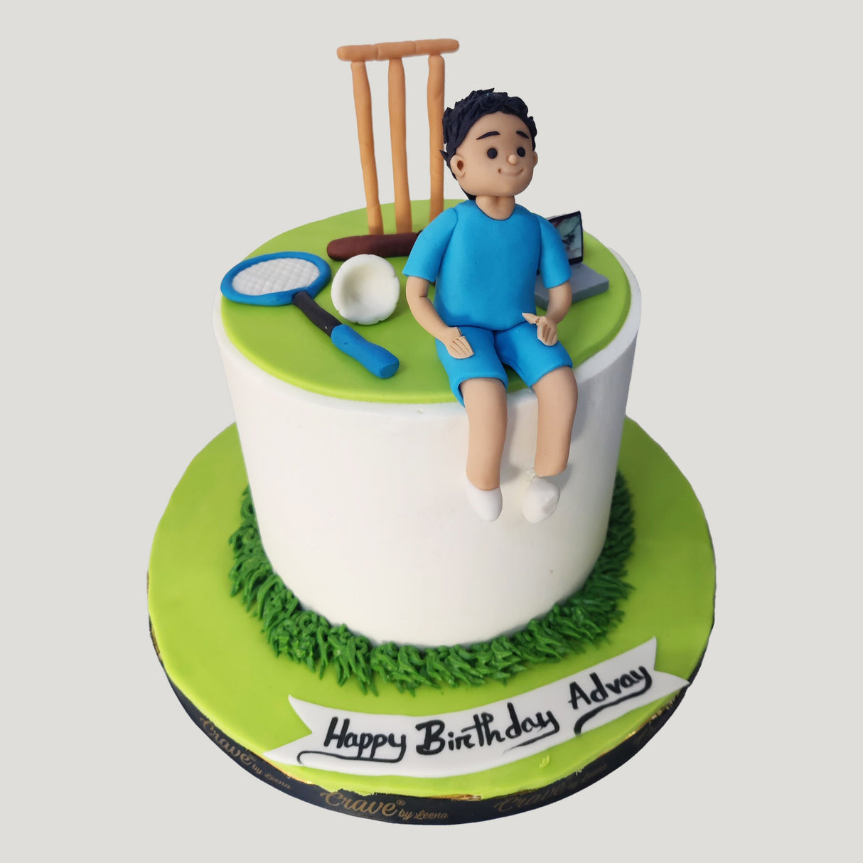 Badminton Cricket Cake - Crave by Leena