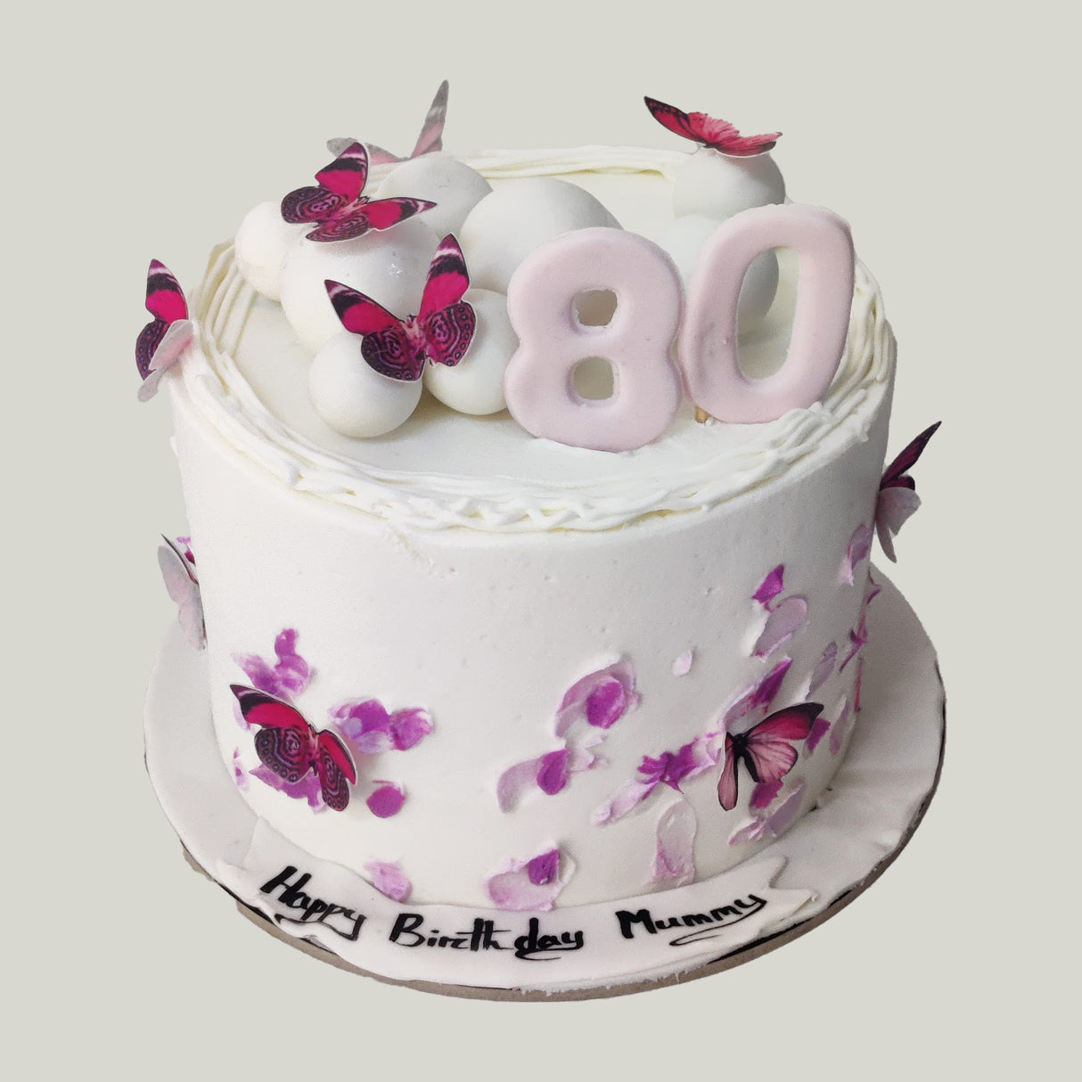 White and Pink Butterflies - Crave by Leena