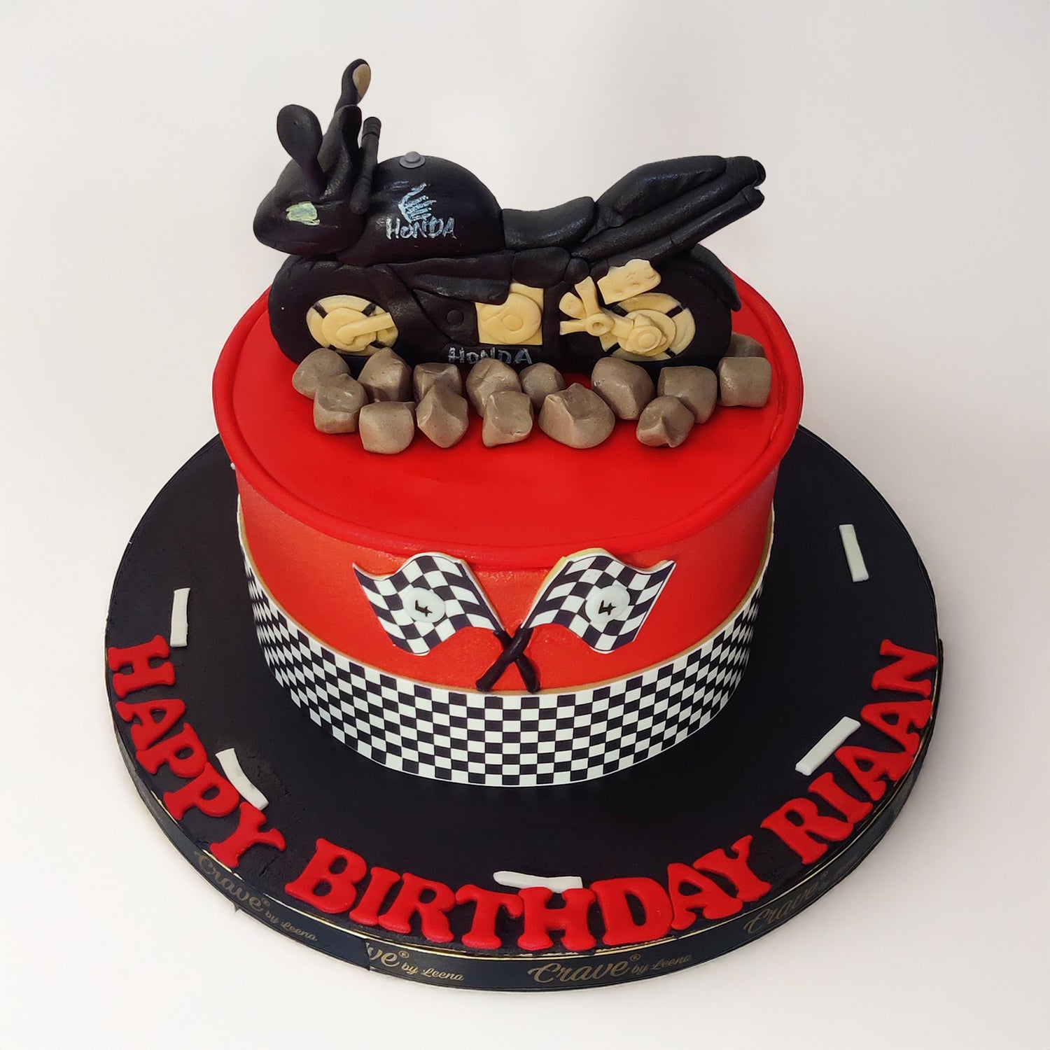 Thrill on Wheels: Bike & Roads Cake - Crave by Leena