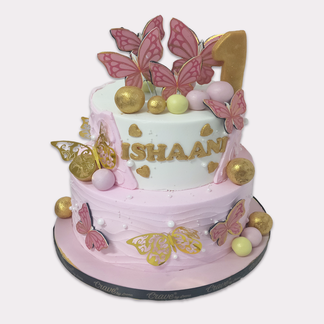 Butterfly Cake With Topper - Crave by Leena