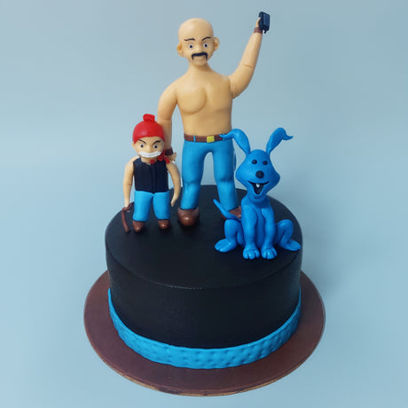 Chacha Chaudhary theme cake - Crave by Leena