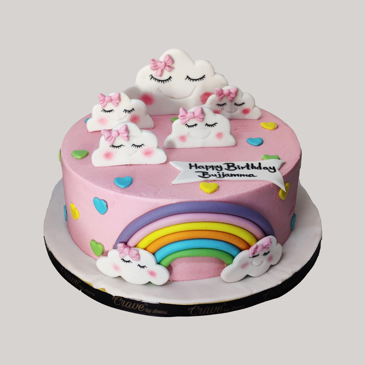 Clouds and Rainbow cake - Crave by Leena