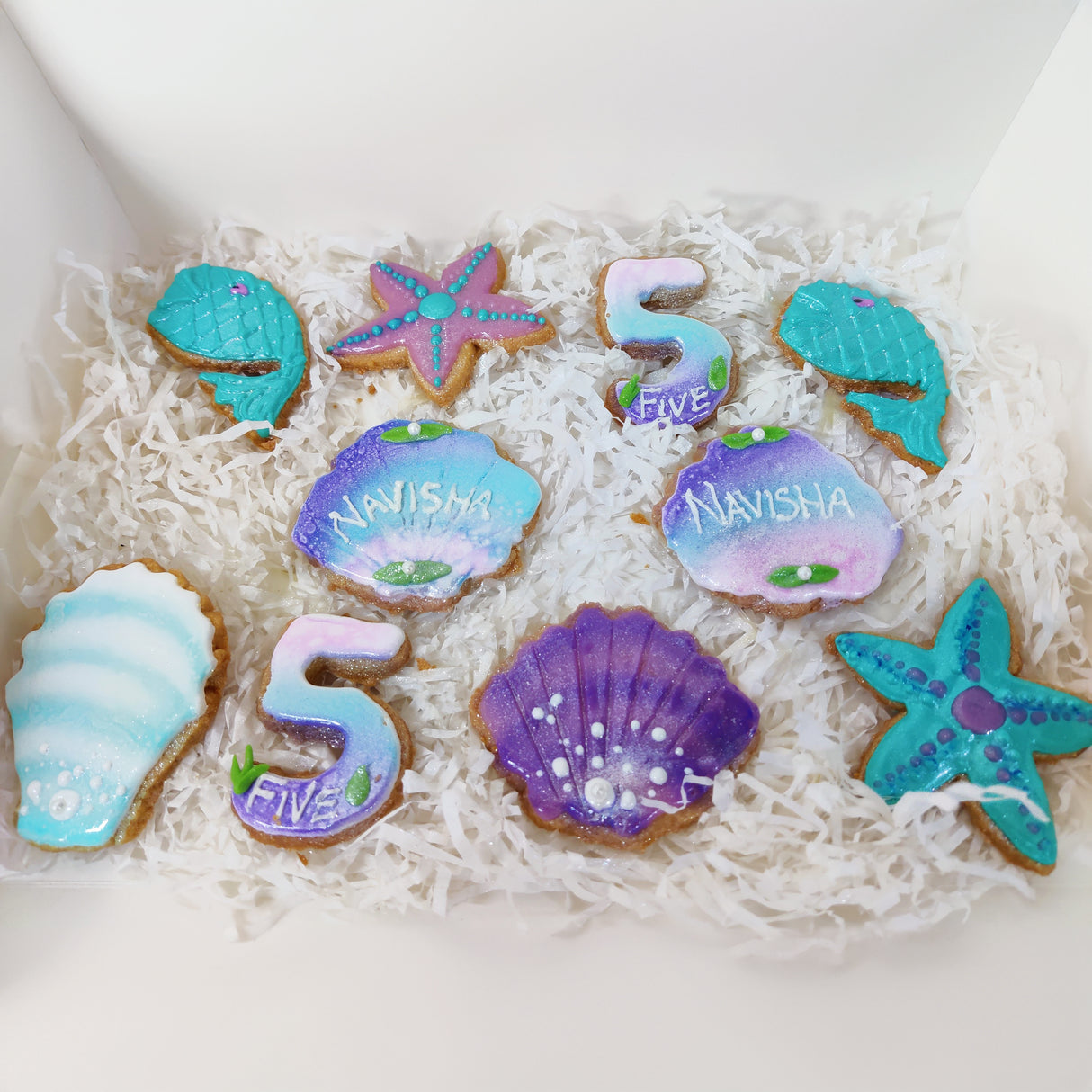 Colourful Mermaid Cookies - Crave by Leena