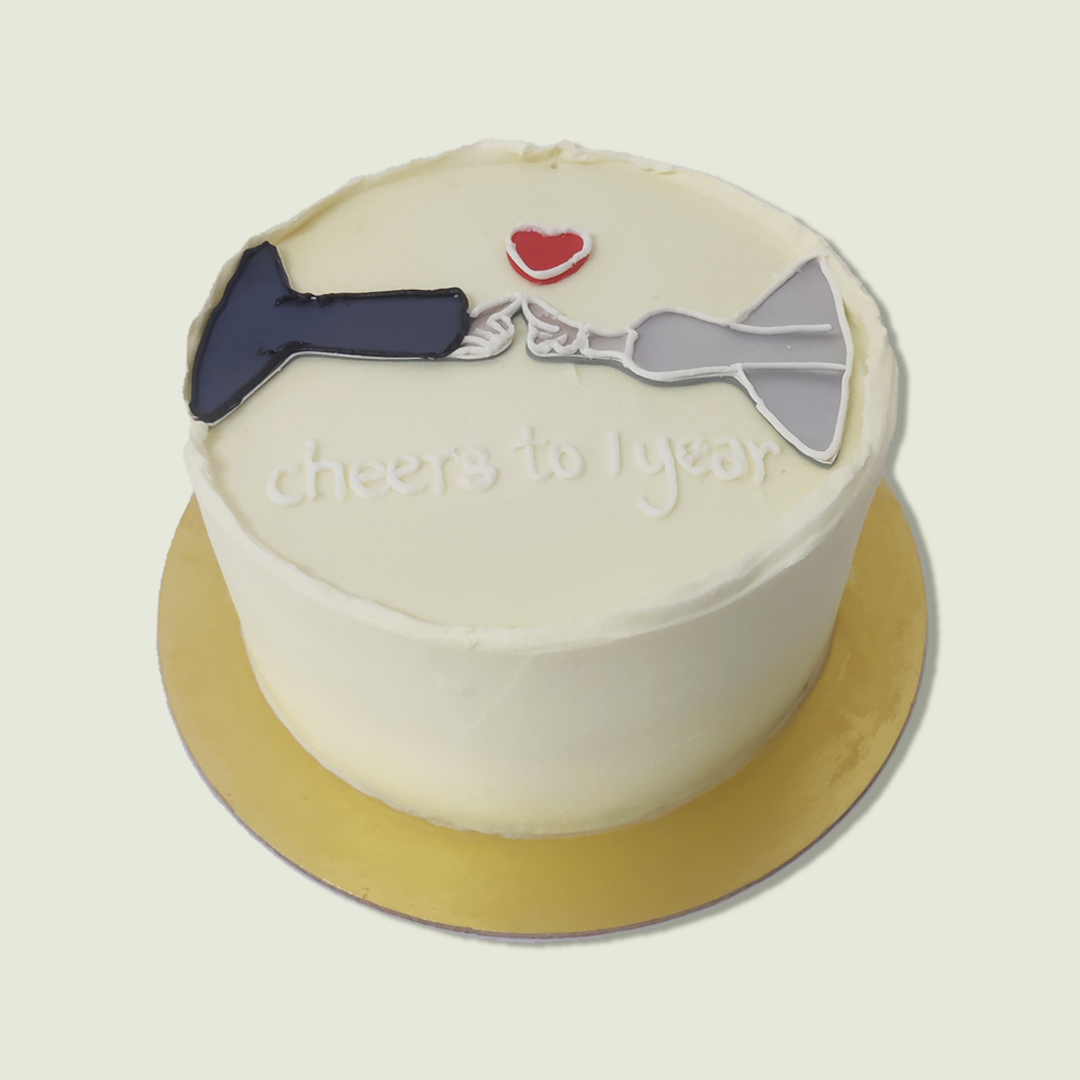 Couple Doodle Cake - Crave by Leena
