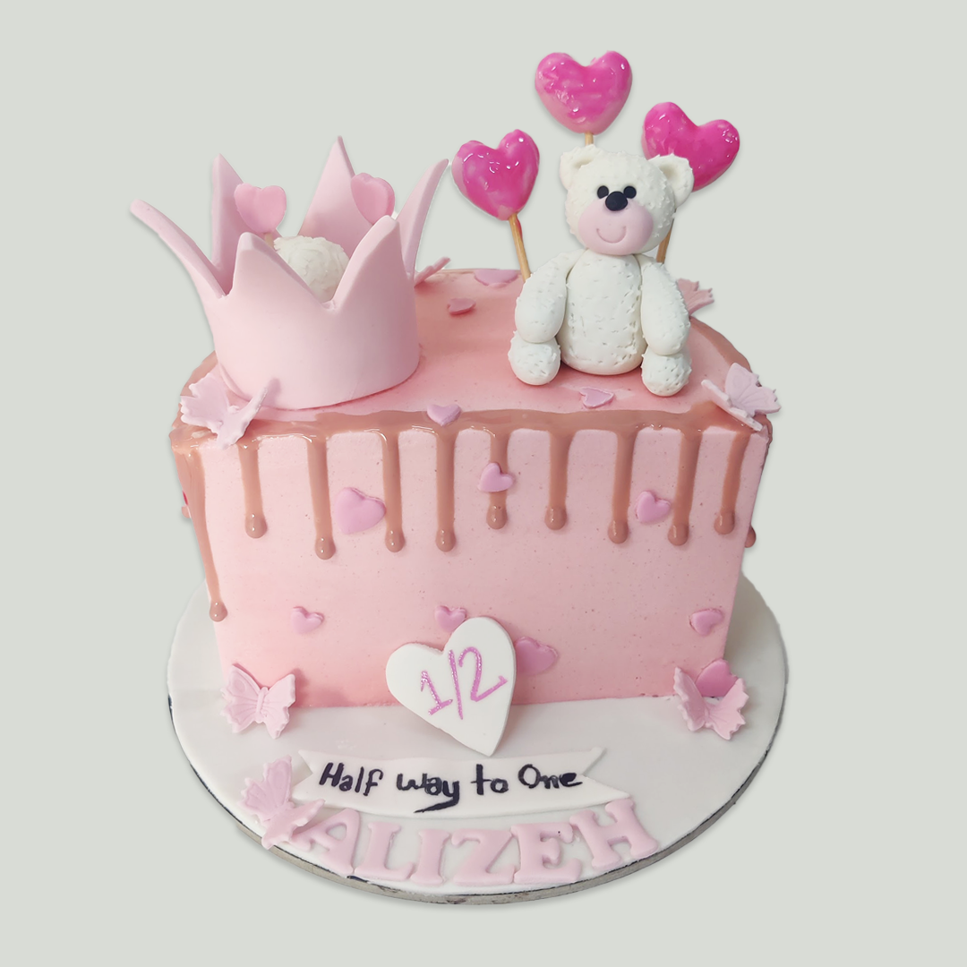 Crown Drip Half Cake - Crave by Leena