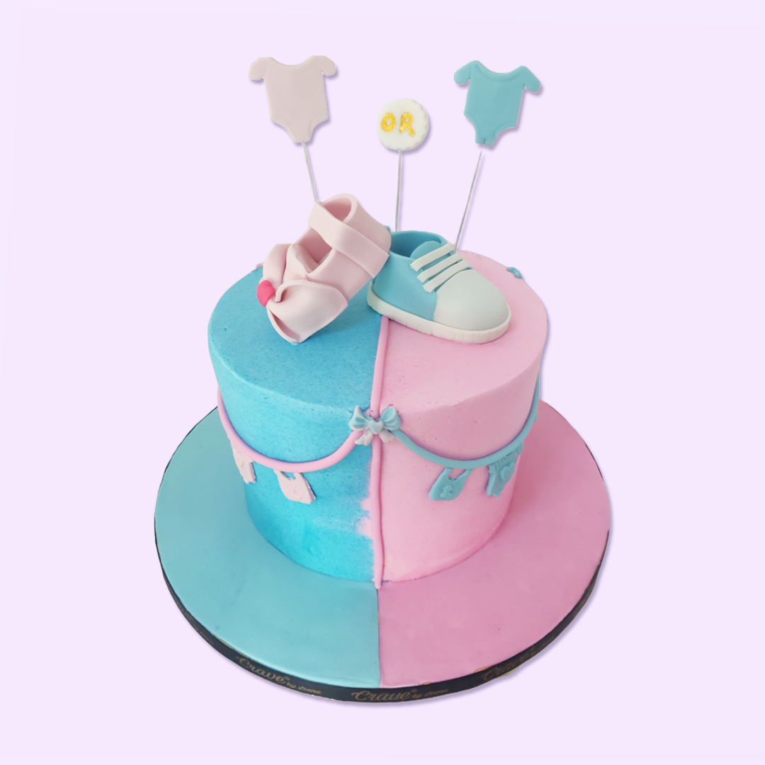 Cute Baby Shower Cake - Crave by Leena