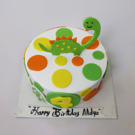 2D Dino cake - Crave by Leena