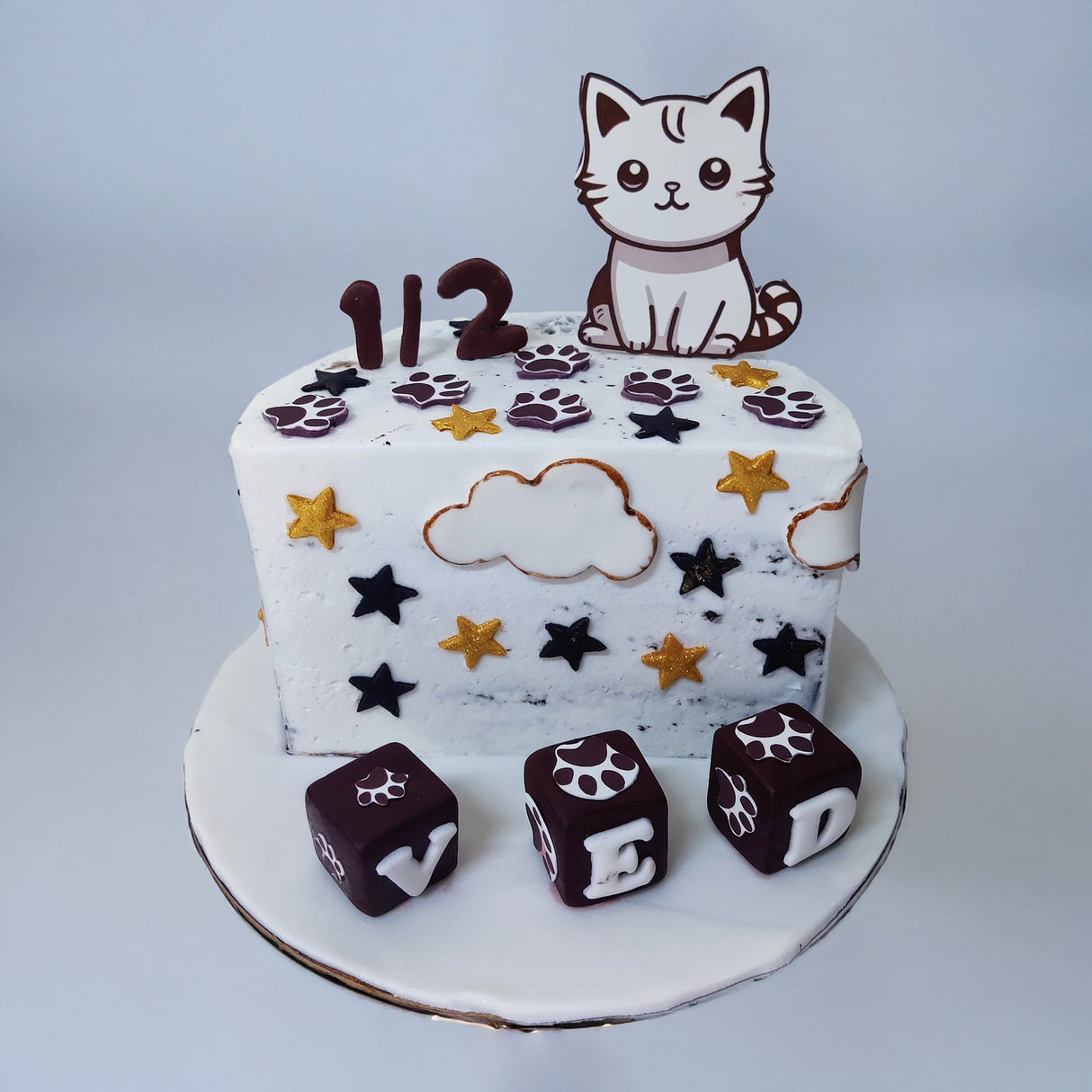 Doodle Cake, SemiNaked Half Cake - Crave by Leena