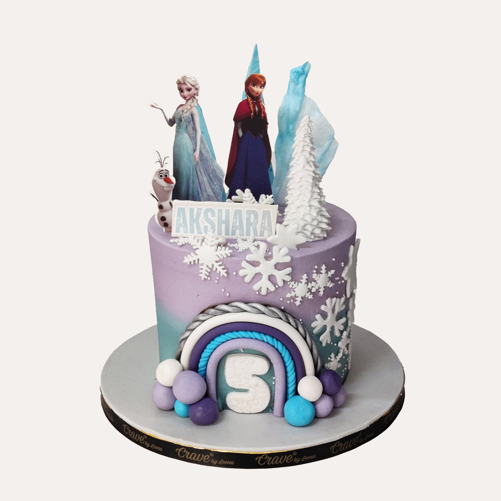 Elsa & Her Sister cake - Crave by Leena