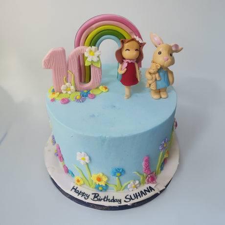 Girl with Her Bunny - Crave by Leena