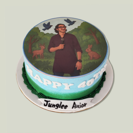Greenery Photo Cake - Crave by Leena