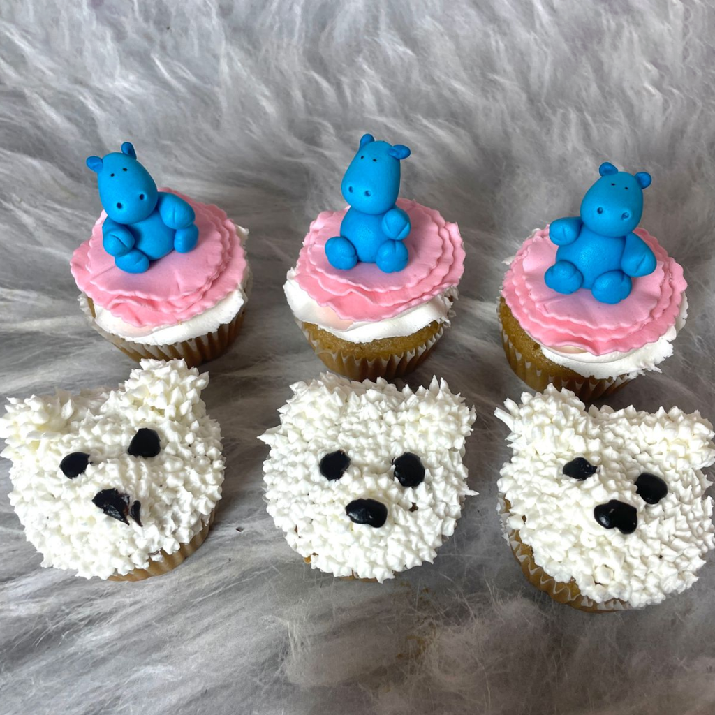 Hippo & bear cupcakes - Crave by Leena