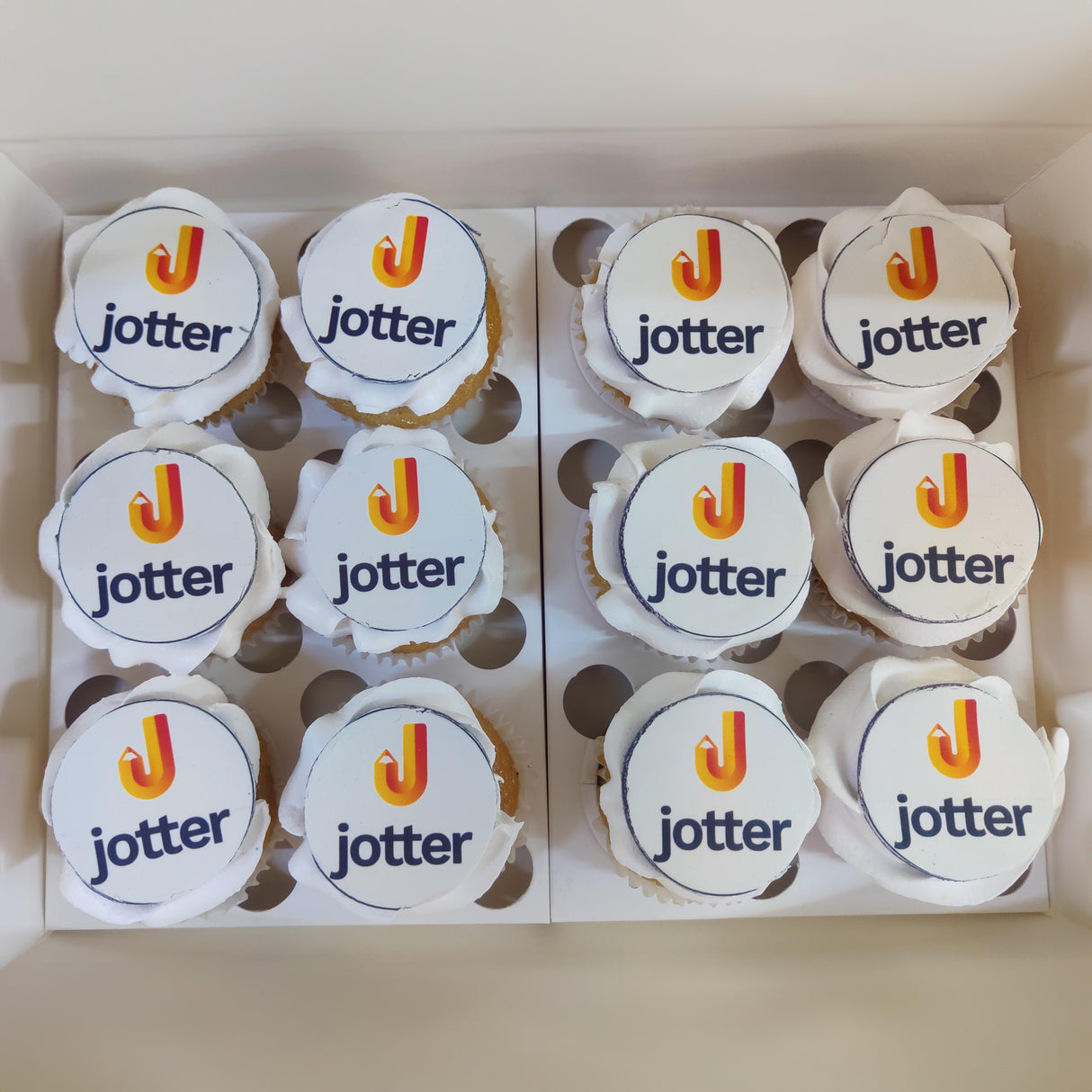 Jotter Logo cupcakes - Crave by Leena