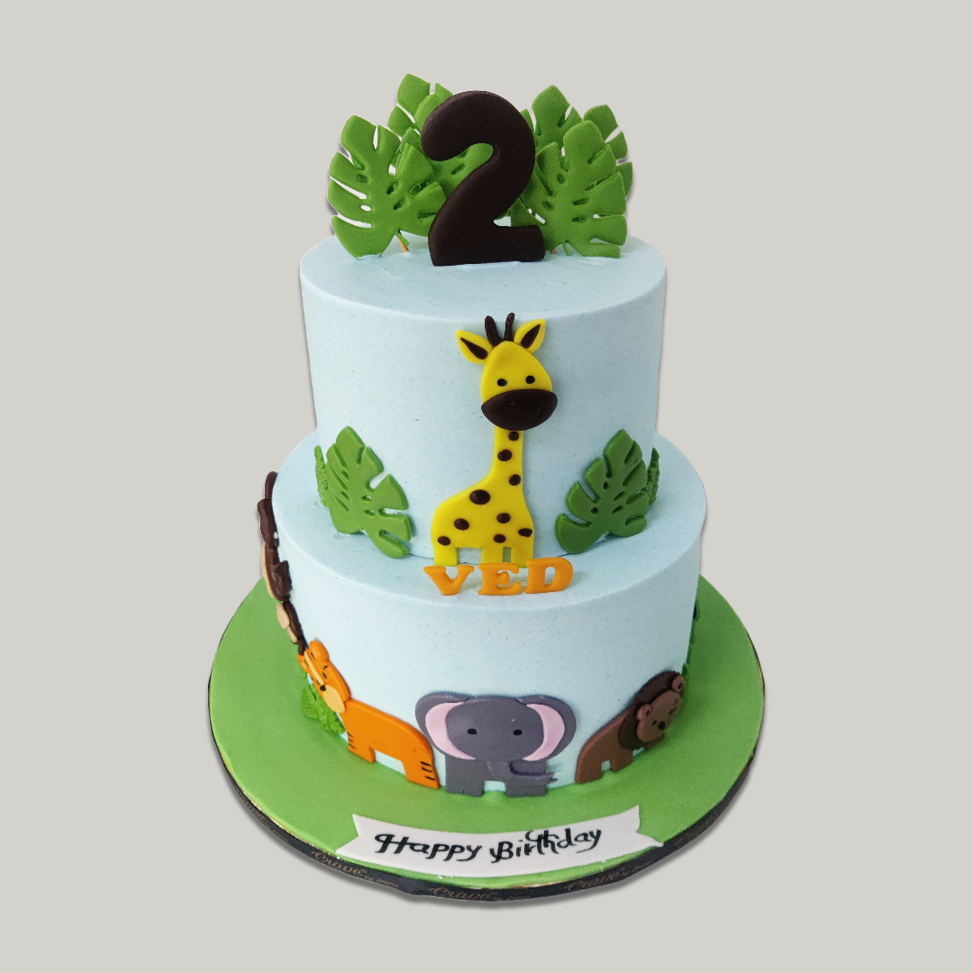 Jungle Animal Wonder Cake - Crave by Leena