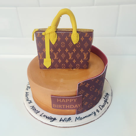 LV Bag Cake - Crave by Leena