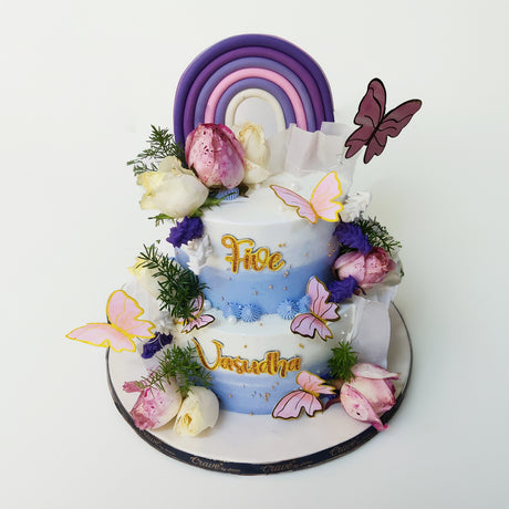 Lavender Butterfly Cake - Crave by Leena