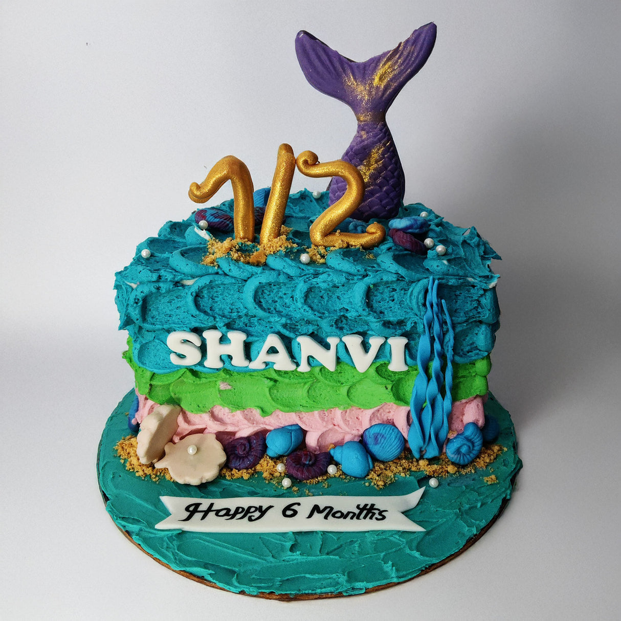 Mermaid Scales Half Cake - Crave by Leena