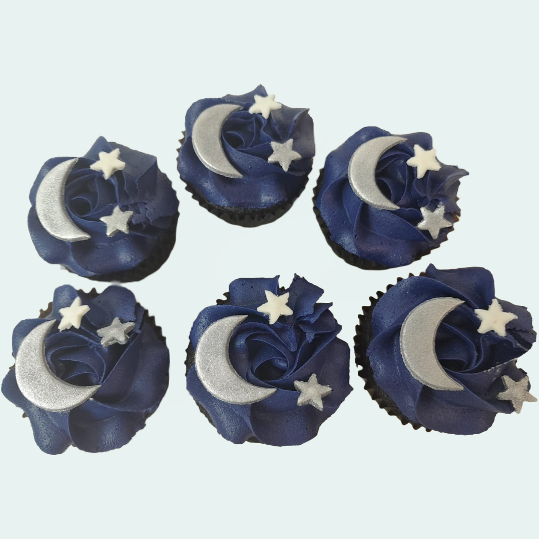 Galaxy cupcakes(Box of 6) - Crave by Leena