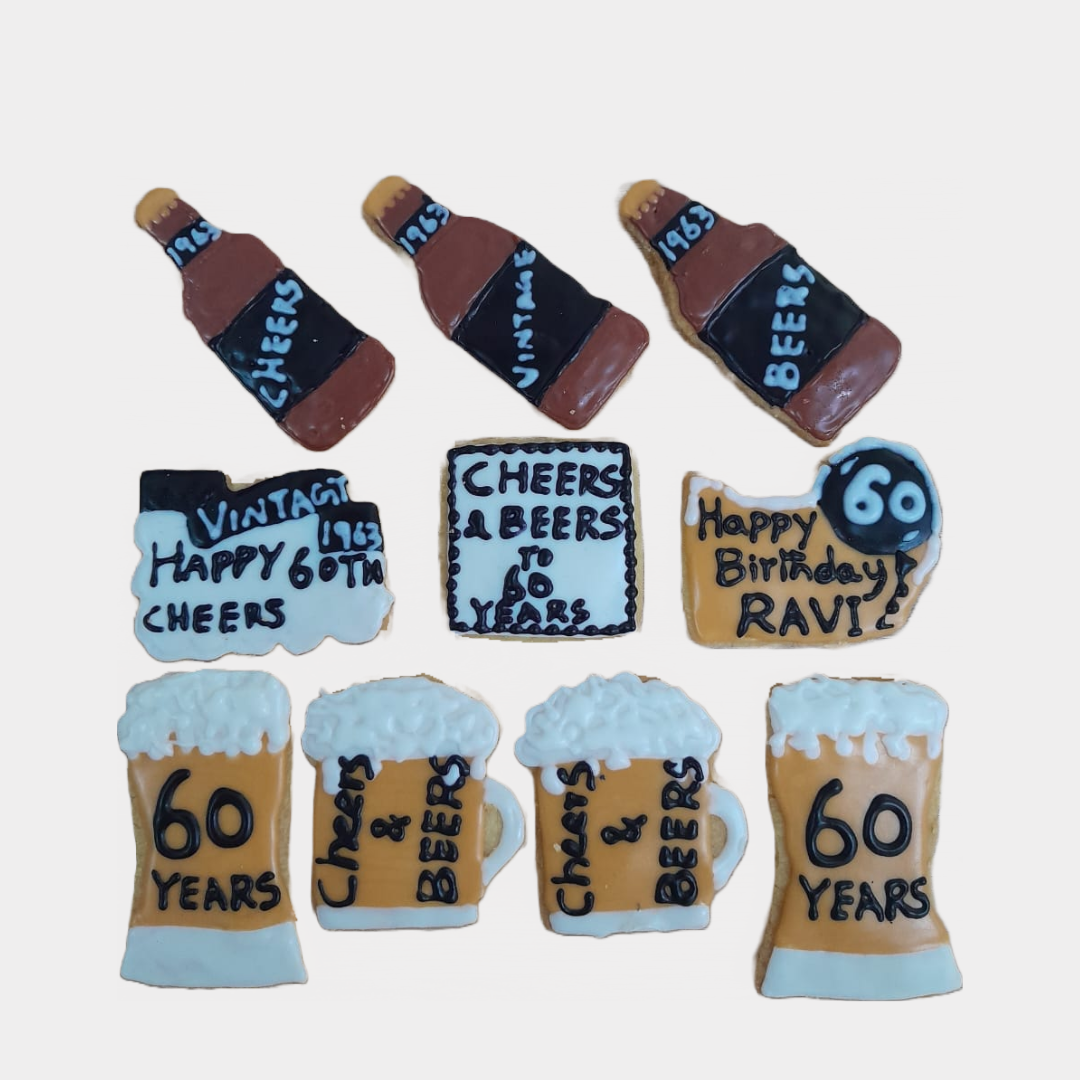 Cheers Cookies (Box of 10) - Crave by Leena