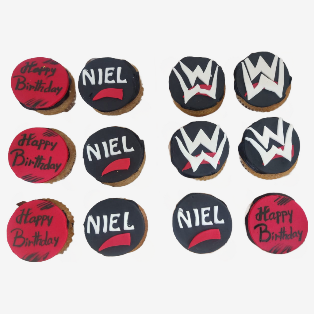 Assorted WWE Cupcakes (Box of 6) - Crave by Leena