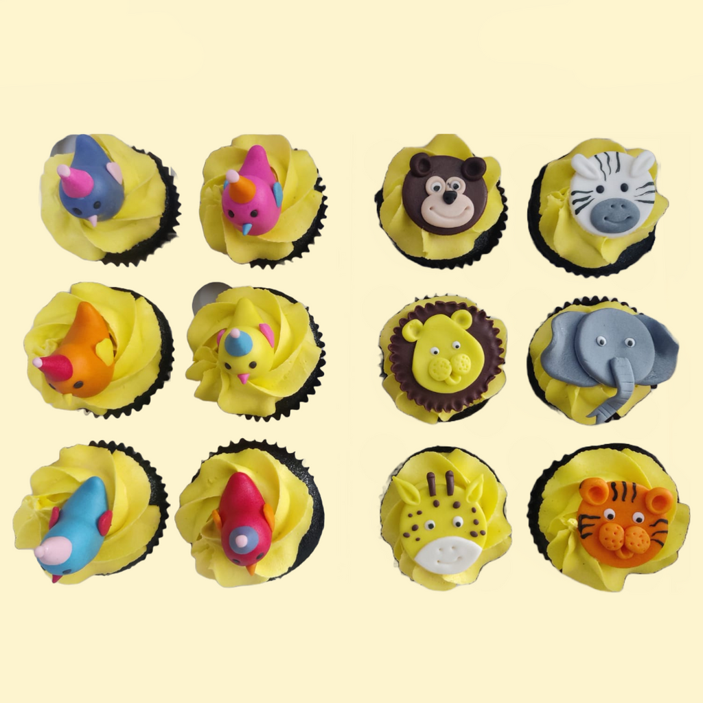 Animal & bird Safari Cupcakes - Crave by Leena