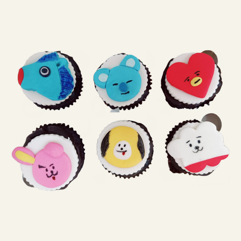 BTS Cupcakes(Box of 6) - Crave by Leena