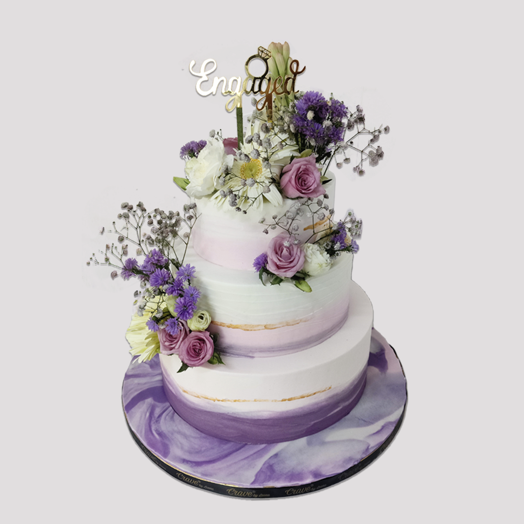 Mystic Engagement Cake - Crave by Leena