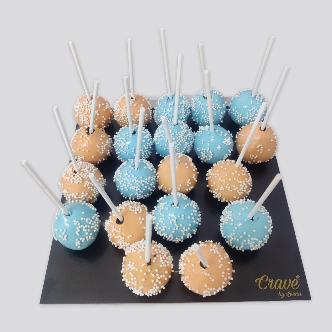 Pastel Sprinkle Chocolate Cake Pops (box of 20) - Crave by Leena