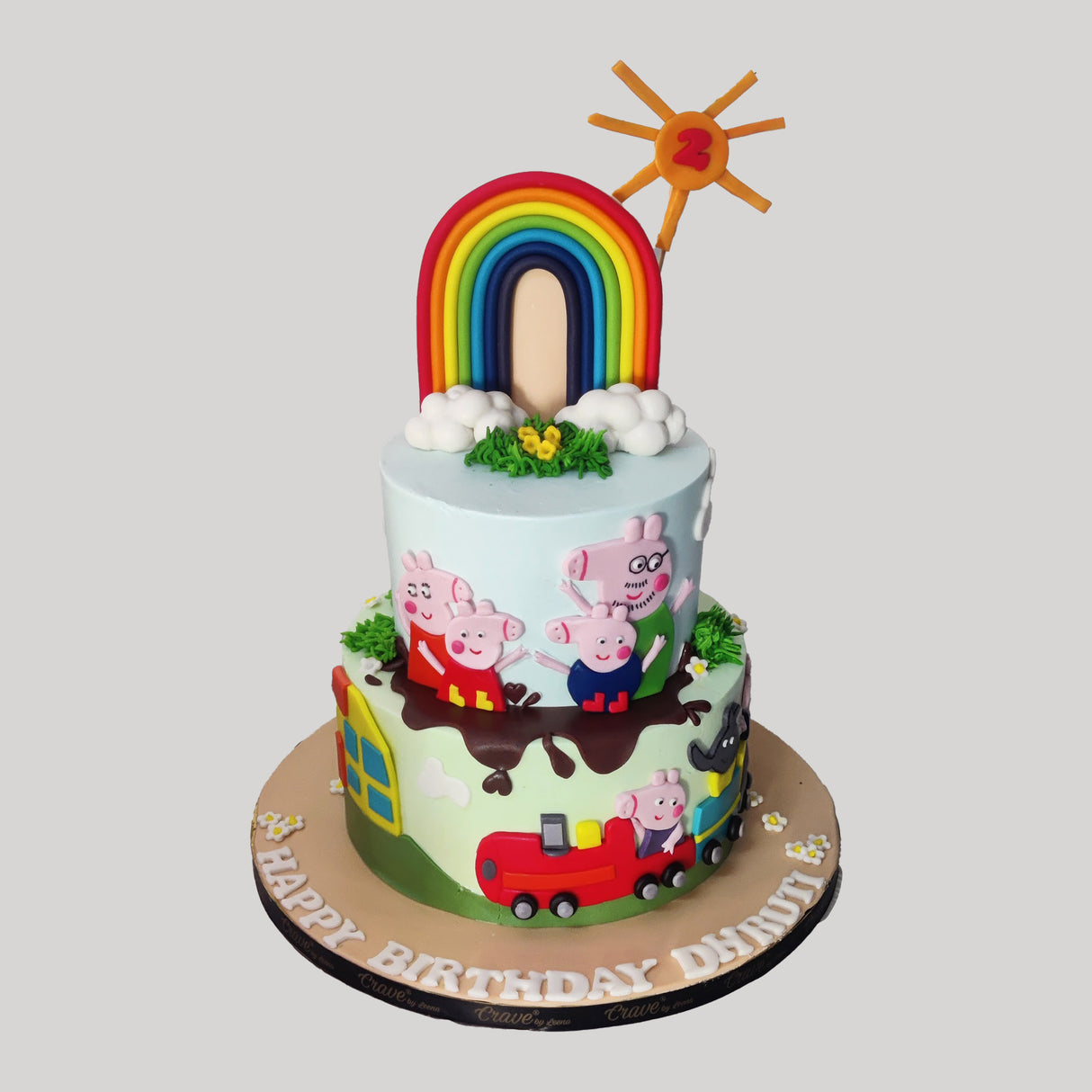 Peppa Pig Theme Cake - Crave by Leena