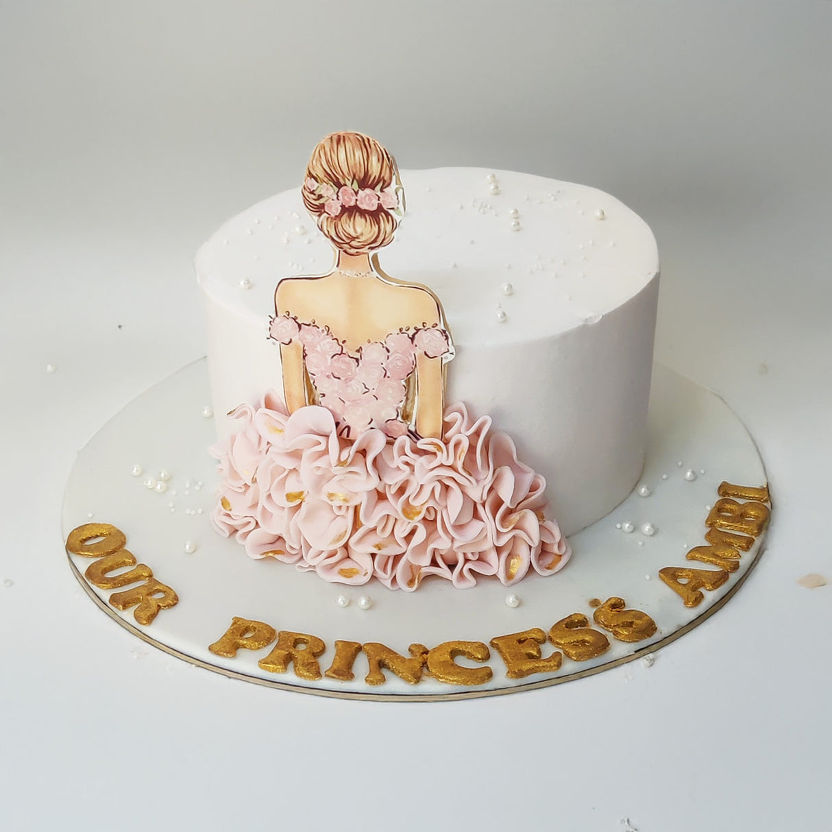 Pink Bridal Cake - Crave by Leena