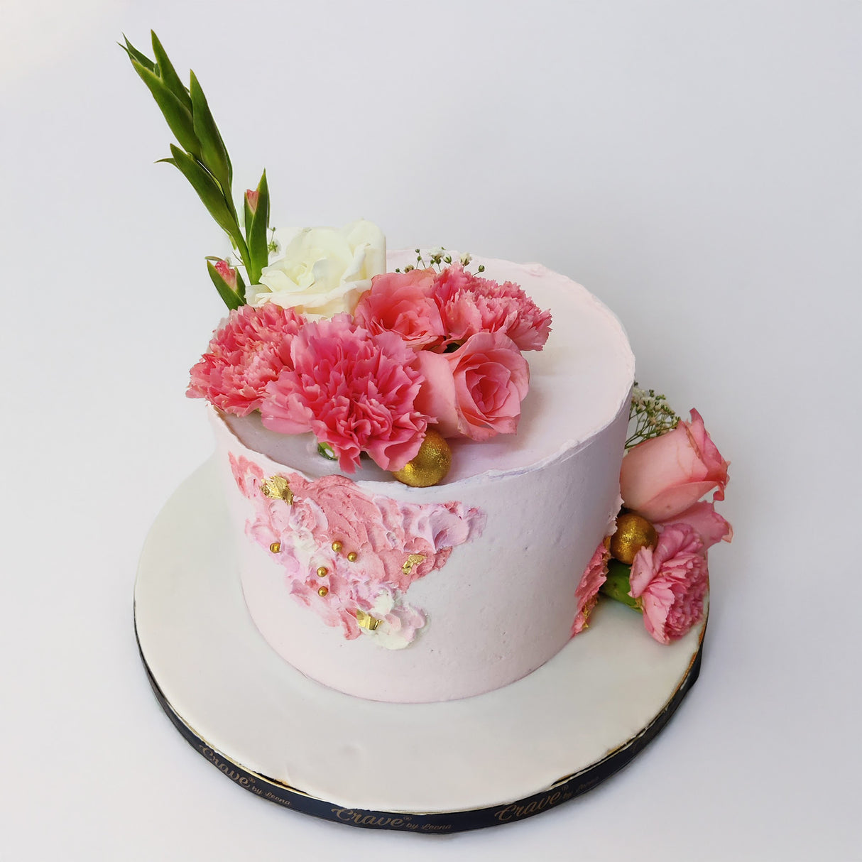 Pink Floral Cake - Crave by Leena