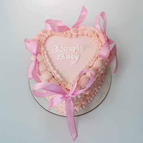 Vintage Rose Heart Cake - Crave by Leena