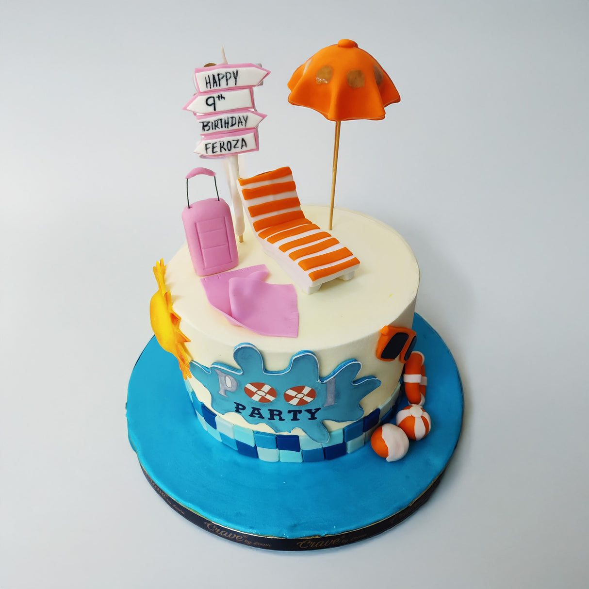 Pool Party Cake - Crave by Leena