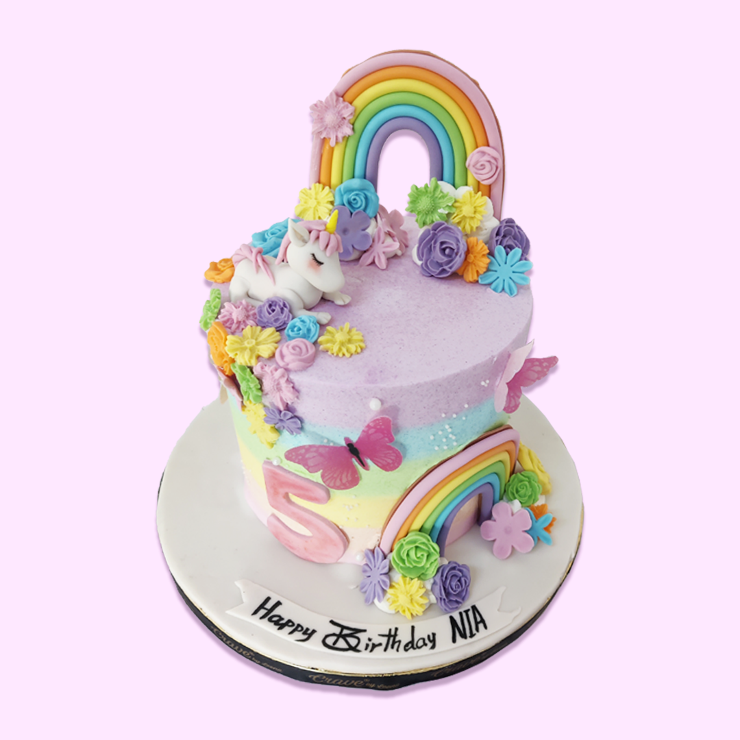 Rainbow Over Flowers - Crave by Leena