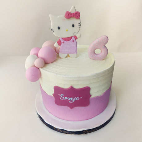 Rainbow Sponge Hello Kitty Cake - Crave by Leena