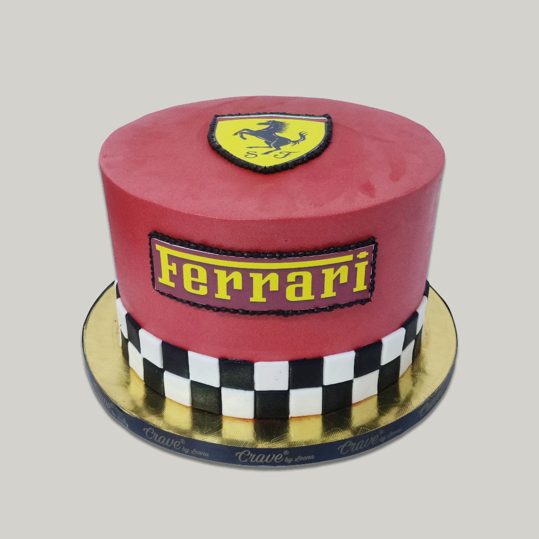 Red Ferrari Cake - Crave by Leena