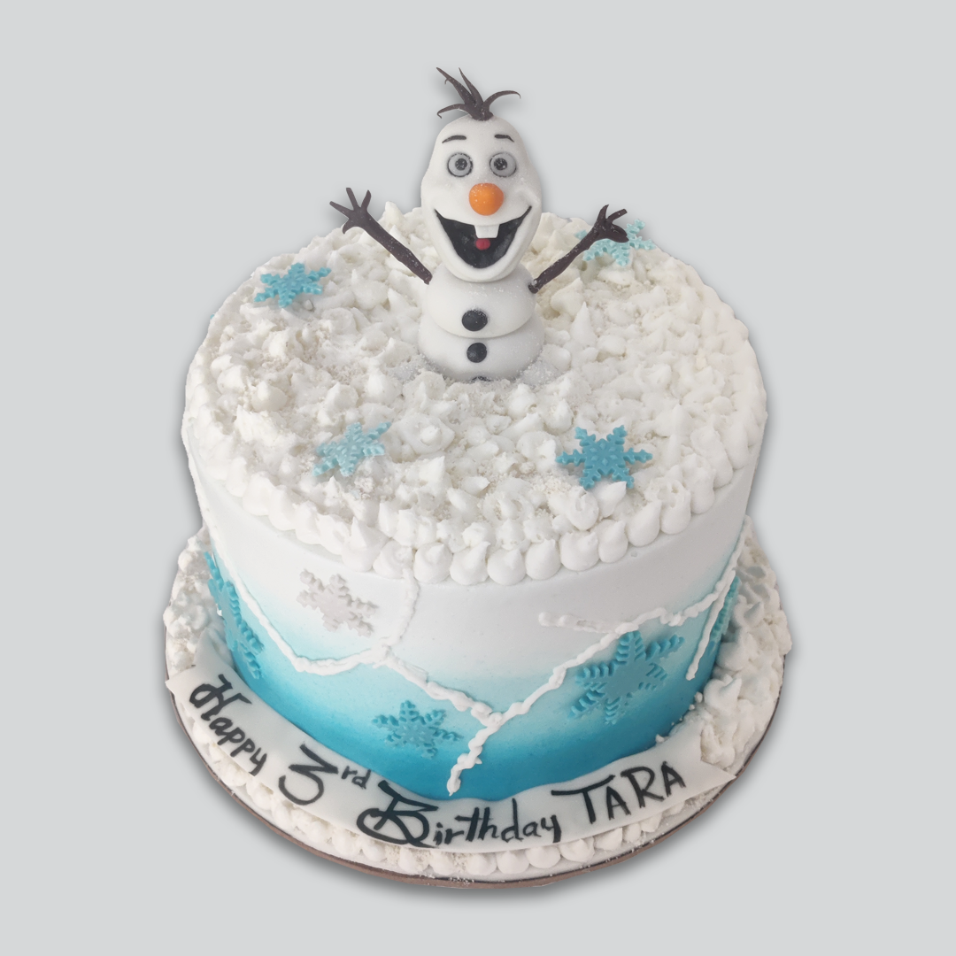 Snowy Olaf cake - Crave by Leena