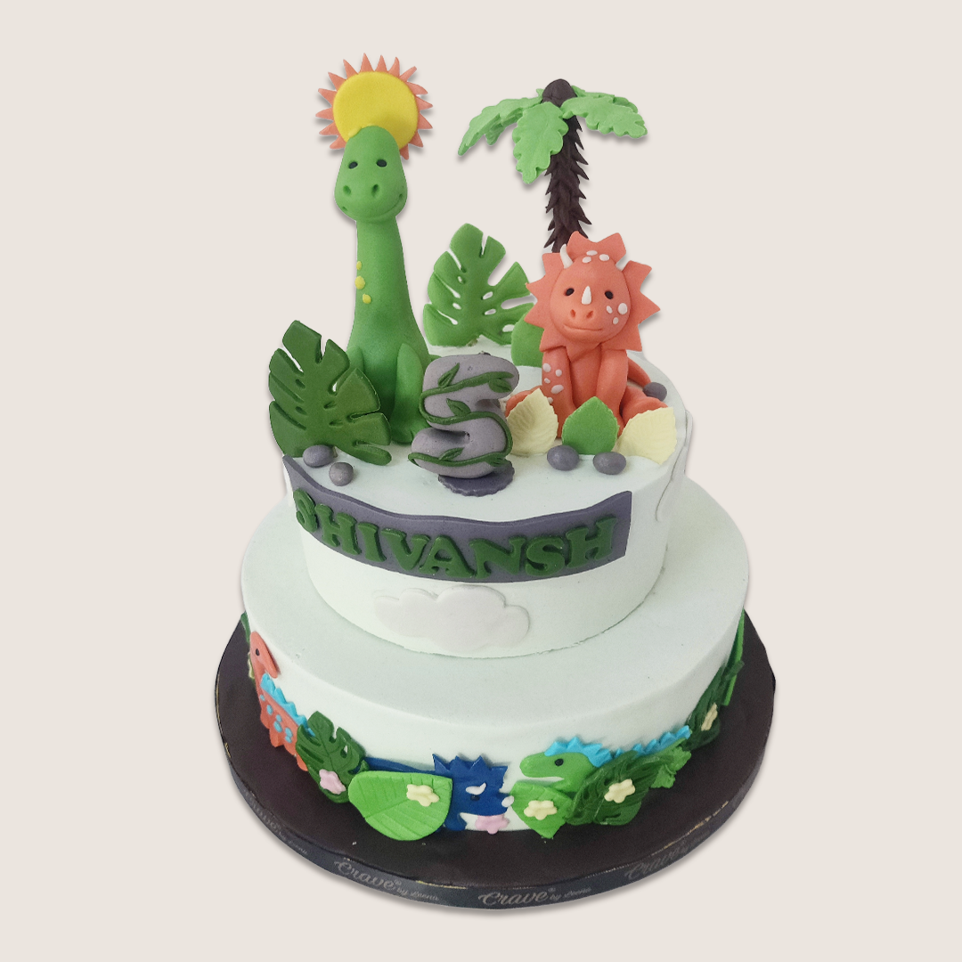 Sunny Dino Cake - Crave by Leena