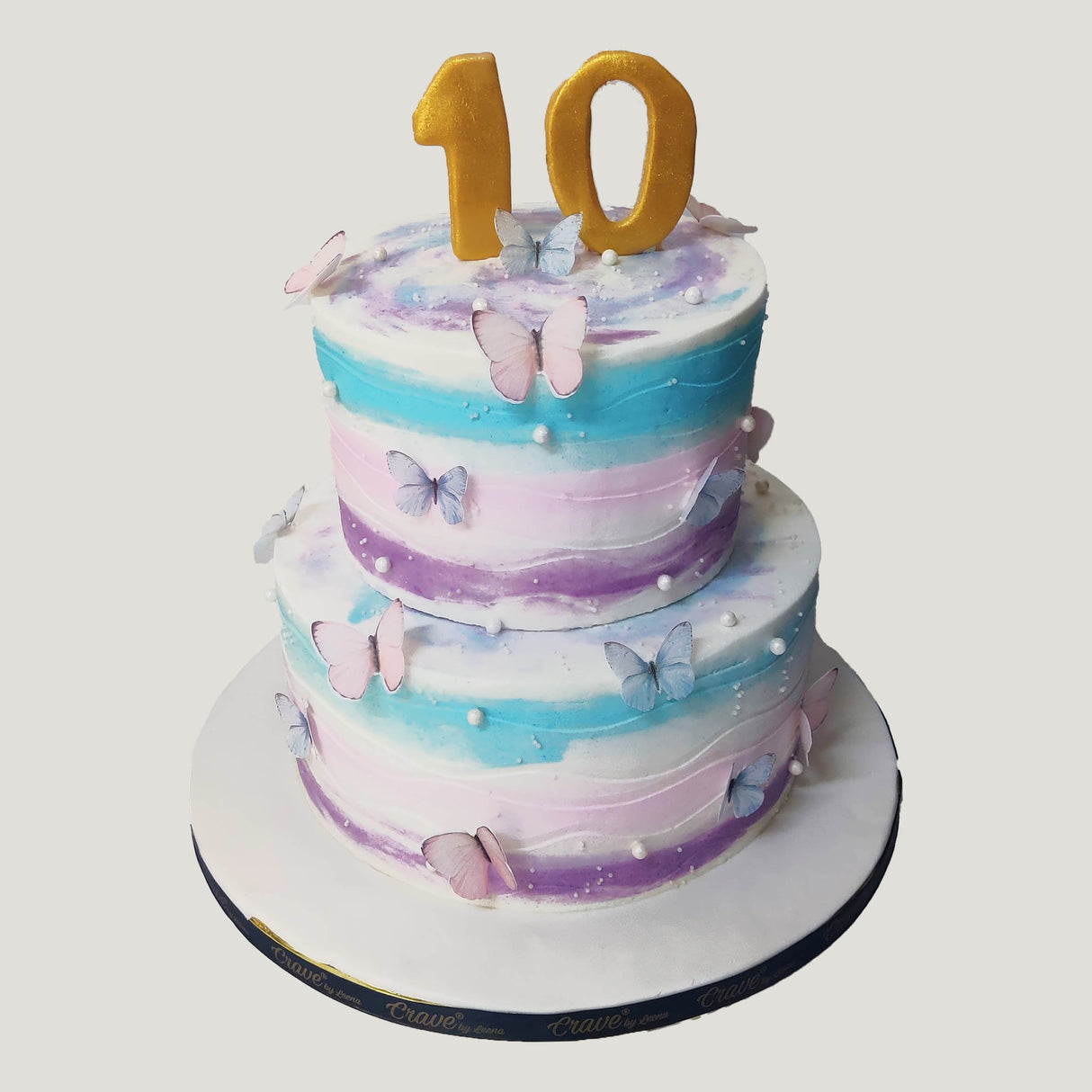 The Colorful Pastel Butterfly cake - Crave by Leena