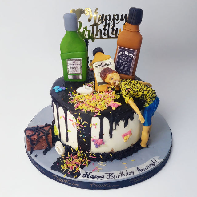 The Drunk Guy Cake - Crave by Leena