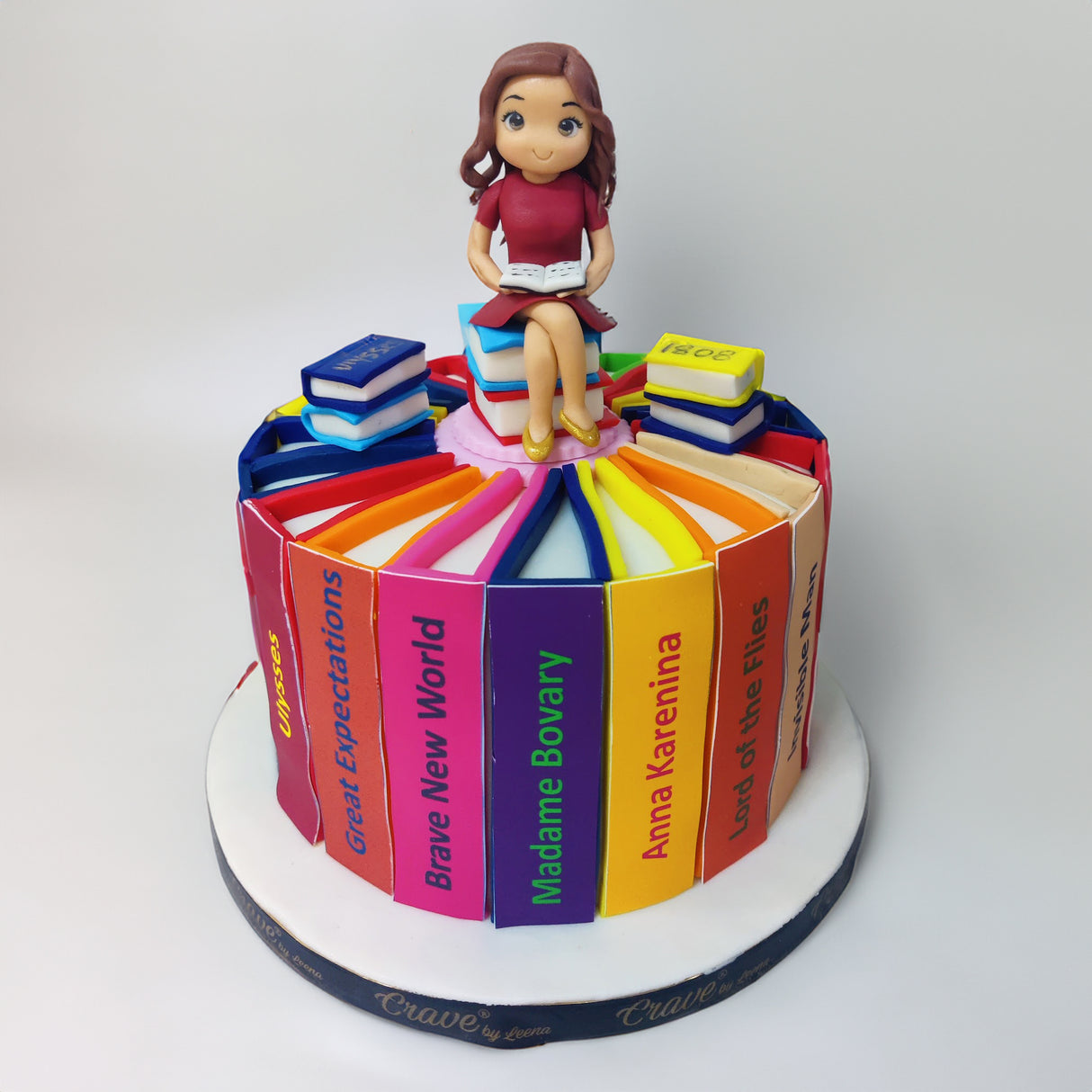 The Library Girl cake - Crave by Leena