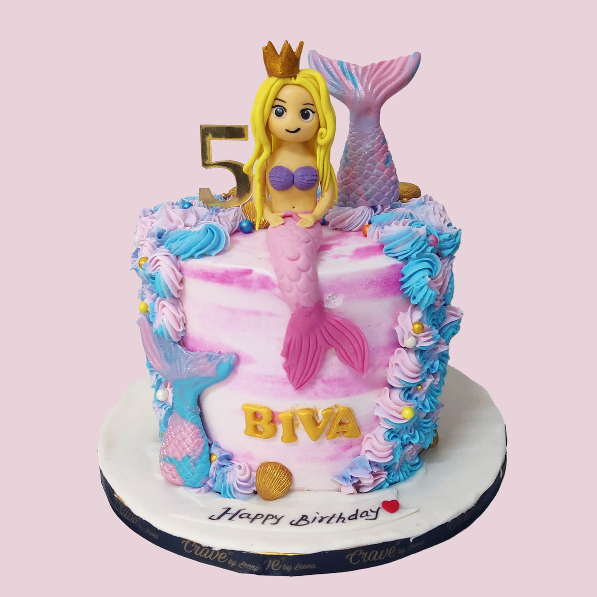 The Mermaid with a Crown cake - Crave by Leena