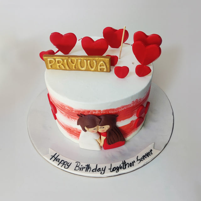 The Romantic Couple Cake - Crave by Leena