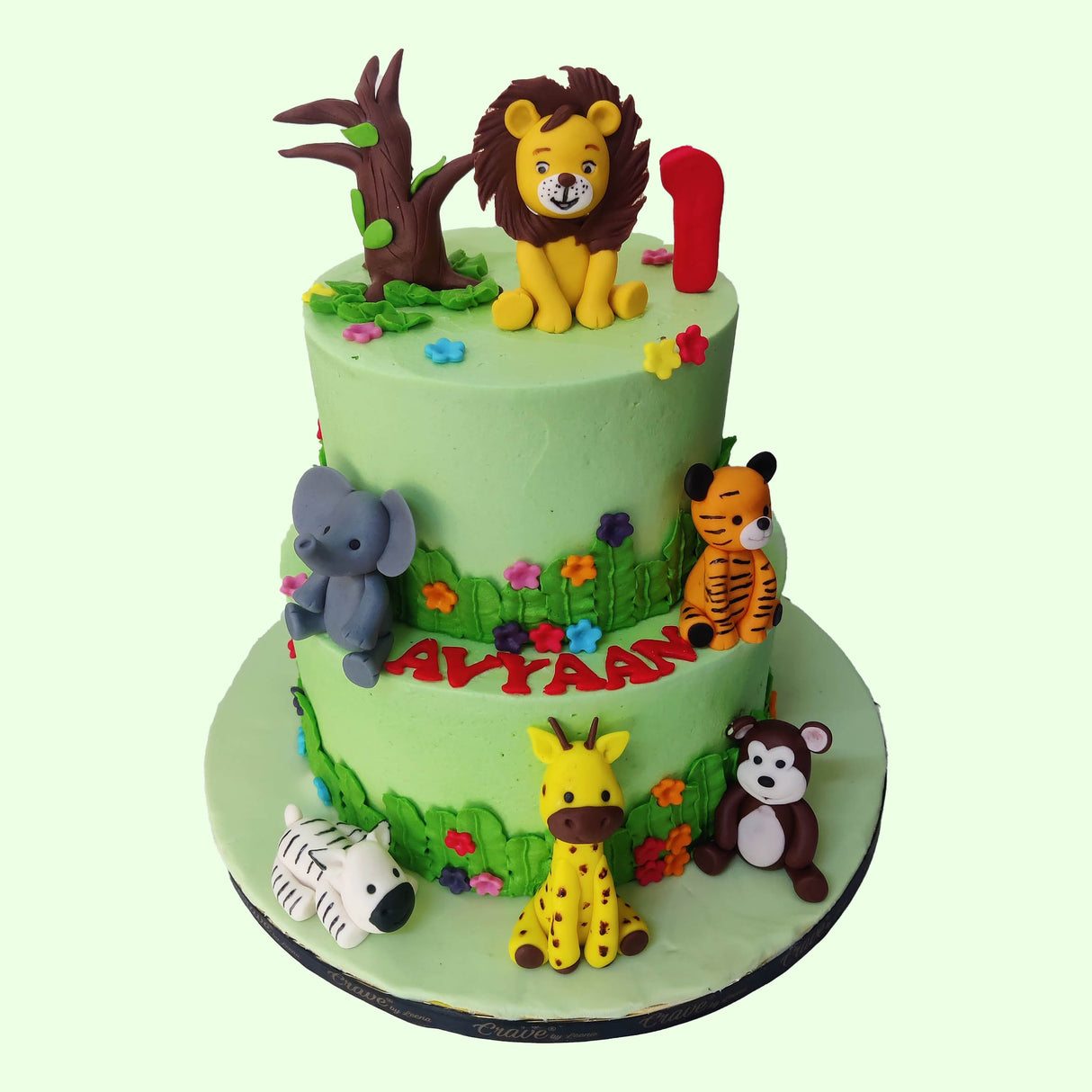 The World of Jungle Animals cake - Crave by Leena