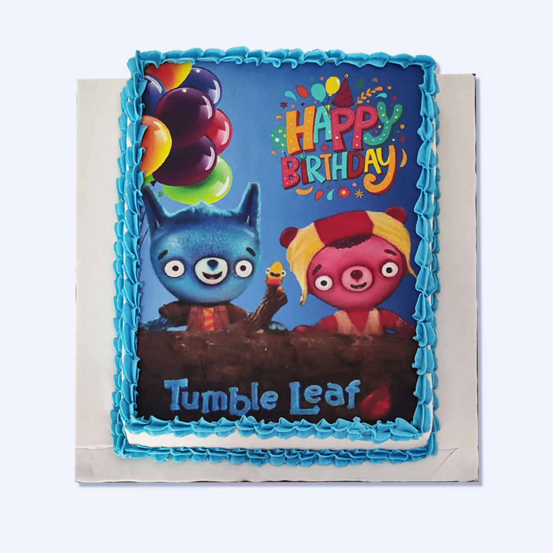 Tumble Leaf Print Cake - Crave by Leena