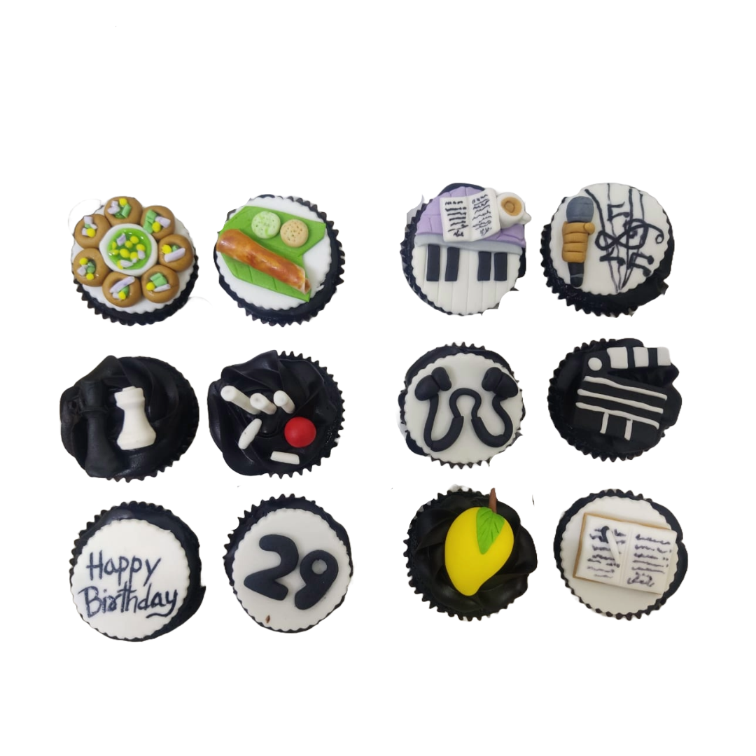 Favourite Hobbies Cupcakes - Crave by Leena