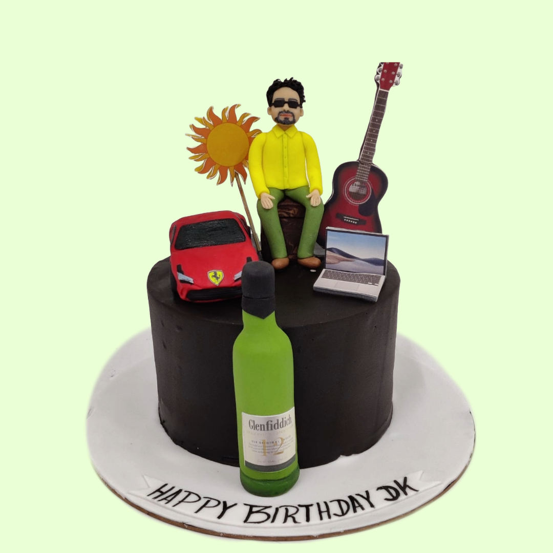 Car & The Guy Cake - Crave by Leena