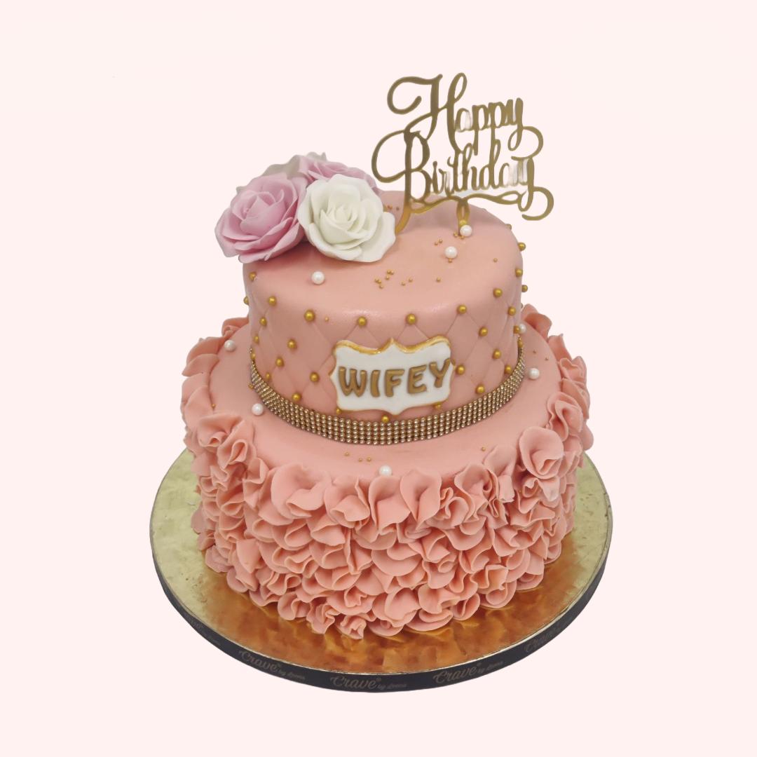 Pearl Floral Cake - Crave by Leena